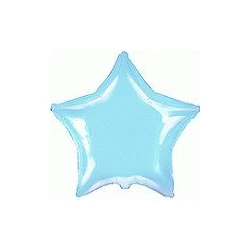 Comprar Globo Estrella Azul Pastel de 23cm Con Palo y copa en Masfiesta.es. Artículos de fiesta y decoración