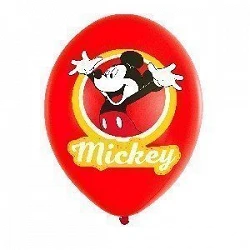 Globos latex Mickey Mouse 4 colores (6)