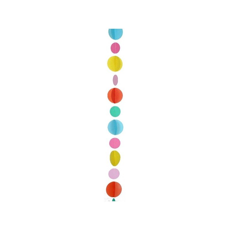 Comprar Tira Cinta Decorativas circulos Multicolor para globos en Masfiesta.es. Artículos de fiesta y decoración