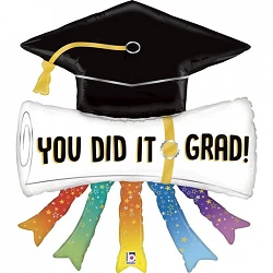 Globo Diploma "You did it grad" de 111cm