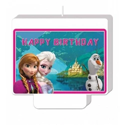 Comprar Vela Frozen Happy Birthday de 9x7cm en Masfiesta.es. Artículos de fiesta y decoración