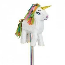 Comprar Piñata Unicornio Blanco 3D en Masfiesta.es. Artículos de fiesta y decoración