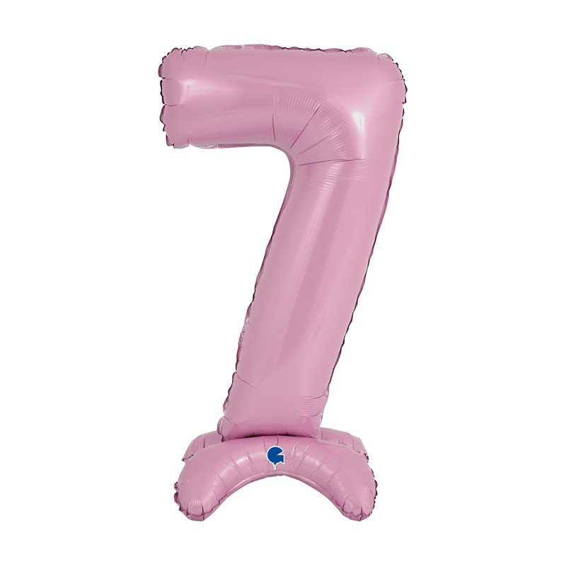 Comprar Globo Número 7 Rosa Pastel Standup de 64cm en Masfiesta.es. Artículos de fiesta y decoración