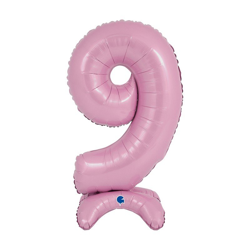 Comprar Globo Número 9 Rosa Pastel Standup de 64cm en Masfiesta.es. Artículos de fiesta y decoración