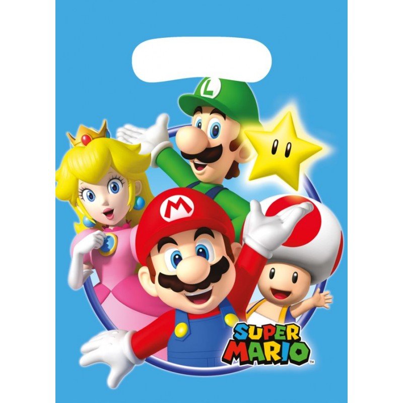 Entrada Persuasivo pequeño Comprar Bolsas Chuches/juguetes Super Mario Bros (8) por solo 2,20 ...
