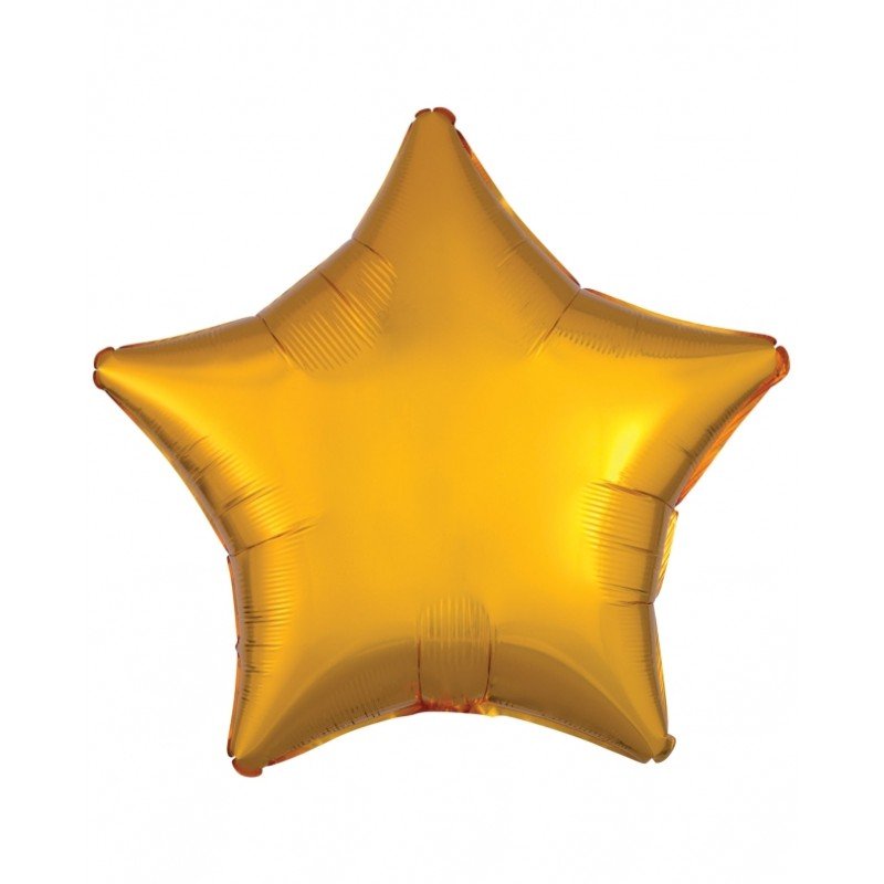 Comprar Globo Estrella Oro de 48cm en Masfiesta.es. Artículos de fiesta y decoración