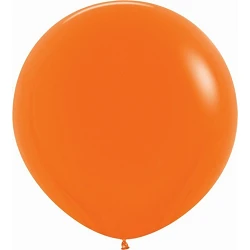 Globos Látex R36 Naranja Sólido de 90cm aprox (10 ud)