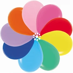 Comprar Globos Látex R12 Colores Surtidos Sólido de 30cm aprox (12 ud) en Masfiesta.es. Artículos de fiesta y decoración