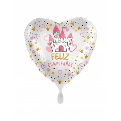 Comprar Globo Feliz Cumpleaños Princesa 43cm en Masfiesta.es. Artículos de fiesta y decoración