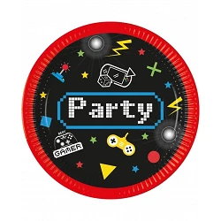 Comprar Platos Game Party de 23cm (8) en Masfiesta.es. Artículos de fiesta y decoración