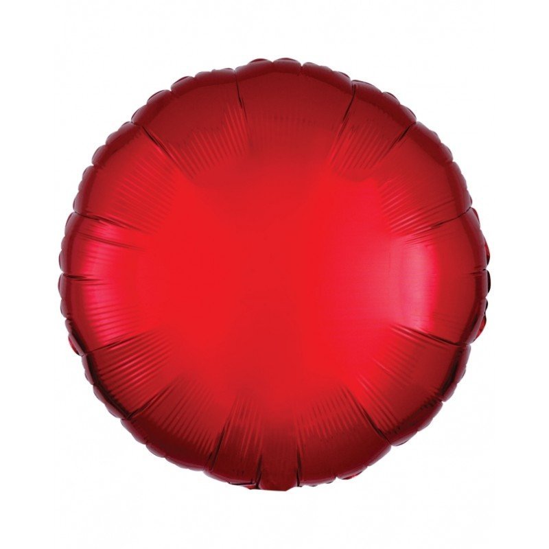Comprar Globo Círculo Rojo Metal de 48cm en Masfiesta.es. Artículos de fiesta y decoración