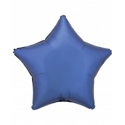 Comprar Globo Estrella color satin Azul de 45cm en Masfiesta.es. Artículos de fiesta y decoración