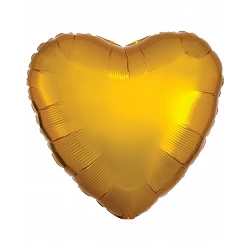 Globo Corazón Oro de 43cm aprox.