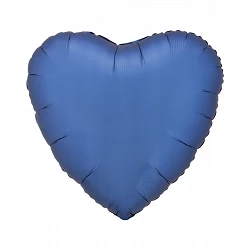 Comprar Globo Corazon color satin Azul de 43cm en Masfiesta.es. Artículos de fiesta y decoración
