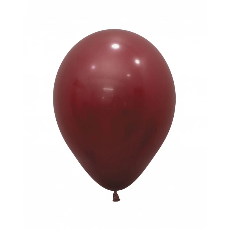 Comprar Globos Látex R12 Vinotinto Sólido de 30cm aprox (50 ud) en Masfiesta.es. Artículos de fiesta y decoración