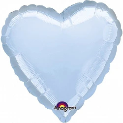 Globo Con Forma de Corazón de Aprox 45cm Color AZUL PASTEL