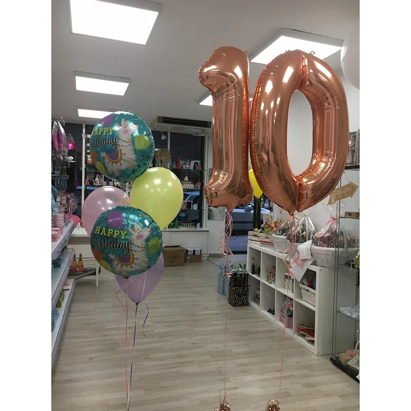Comprar Ramo de globos llama con numero en Masfiesta.es. Artículos de fiesta y decoración