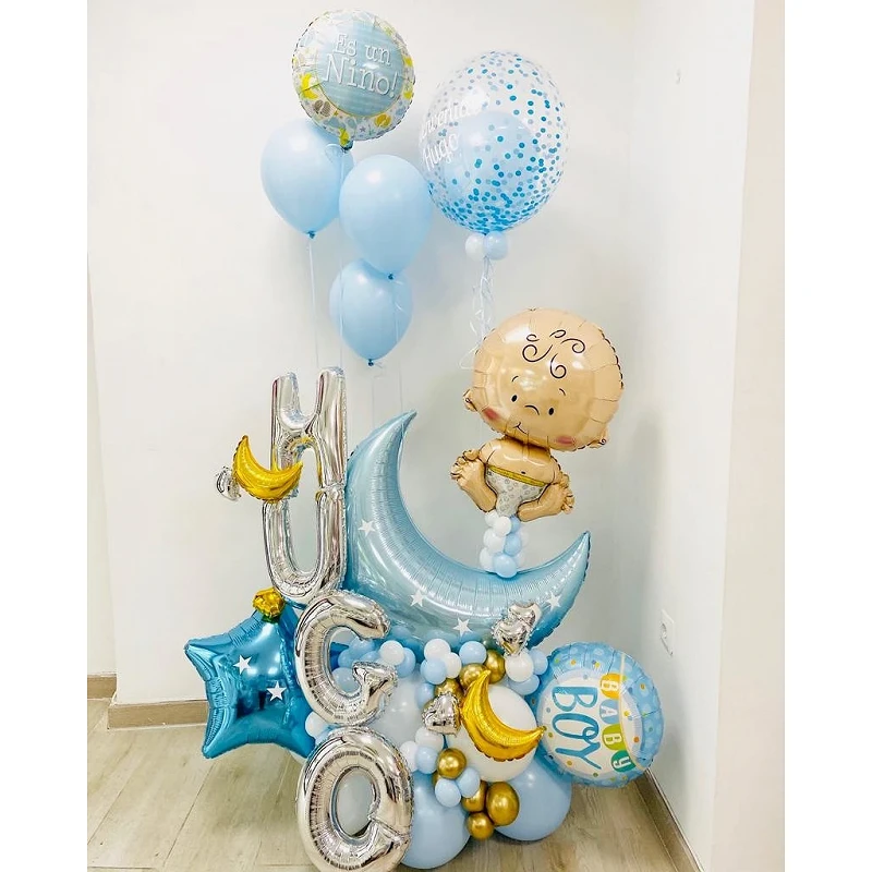 Comprar Ramo de Globos Bienvenido al mundo en Masfiesta.es. Artículos de fiesta y decoración