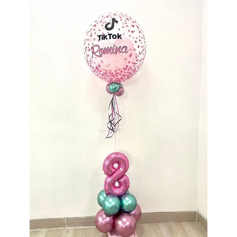 Comprar Ramo de globos burbuja Tik Tok en Masfiesta.es. Artículos de fiesta y decoración