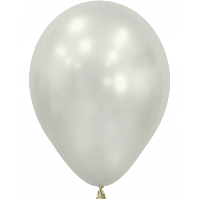 Comprar Globos Látex R12 Blanco Nacar Silk de 30cm aprox (50 ud) en Masfiesta.es. Artículos de fiesta y decoración