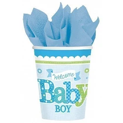 Comprar Vasos Bienvenido Baby Boy (8) en Masfiesta.es. Artículos de fiesta y decoración