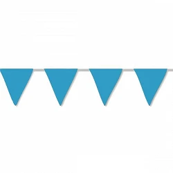 Comprar Banderín Triangulo Plástico Color Azul (5Mts) en Masfiesta.es. Artículos de fiesta y decoración