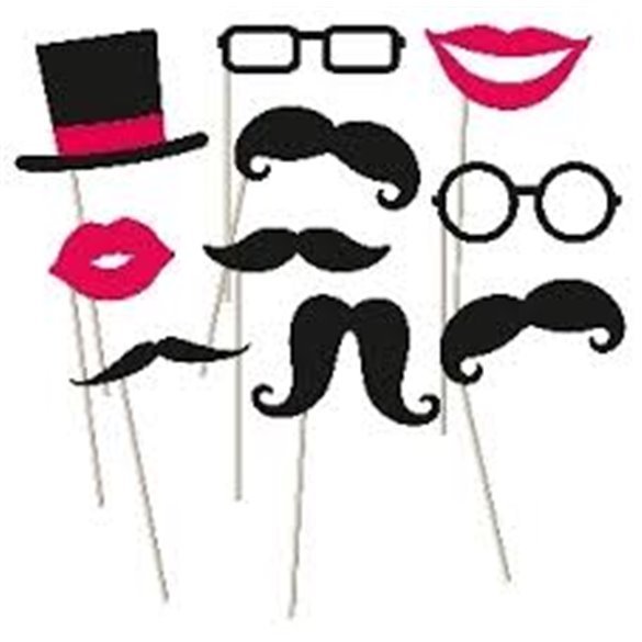 Comprar Accesorios Photocall palito Con bigotes y Bocas y Gafas en Masfiesta.es. Artículos de fiesta y decoración