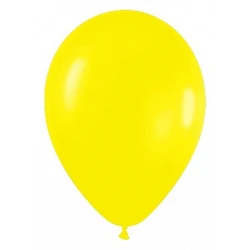 Comprar Globos Látex R12 Amarillo Sólido de 30cm aprox (50 ud) en Masfiesta.es. Artículos de fiesta y decoración