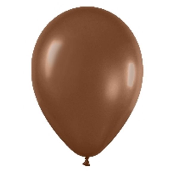 Comprar Globos Látex R12 Chocolate Sólido de 30cm aprox (50 ud) en Masfiesta.es. Artículos de fiesta y decoración