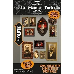 Comprar Decoracion Pared Retratos Mansion Gotica (2 pz) en Masfiesta.es. Artículos de fiesta y decoración