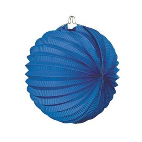 Comprar Farolillo de papel color Azul, de 22 cm. en Masfiesta.es. Artículos de fiesta y decoración