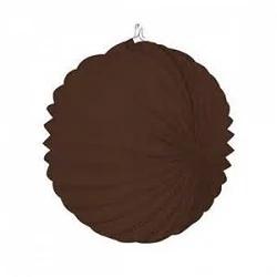 Farolillo de papel color Marron Chocolate, de 22 cm.