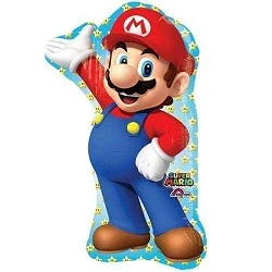 Globo foil forma Mario Bros. (Empaquetado)