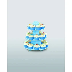 Comprar Stand Soporte Cupcake Azul en Masfiesta.es. Artículos de fiesta y decoración