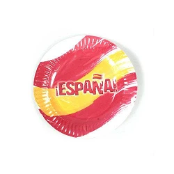✅Plato España 23 cm (8) por solo 2,02 € en Masfiesta.es. Venta de Artículos de fiesta y decoración