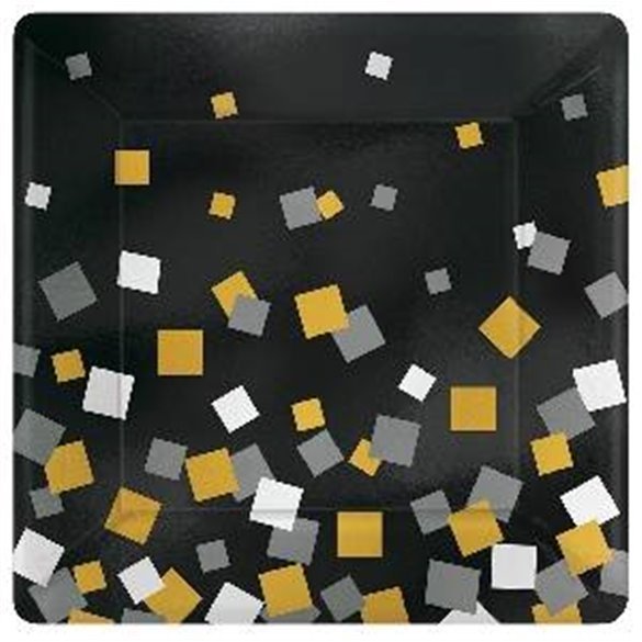 Comprar Platos Confetti Sparkling 18cm (8) en Masfiesta.es. Artículos de fiesta y decoración