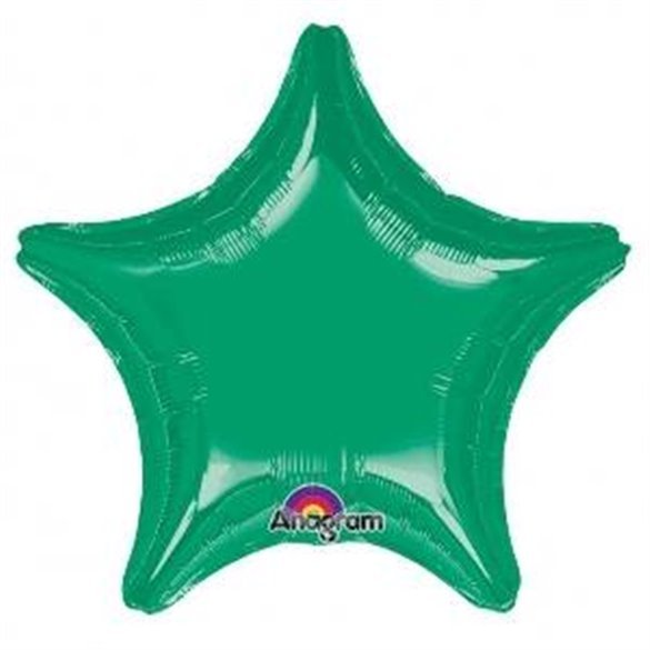 Globo Estrella color Verde de Aprox 80cm