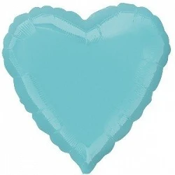 Globo Con Forma de Corazón de Aprox 45cm Color ROBIN EGG BLUE