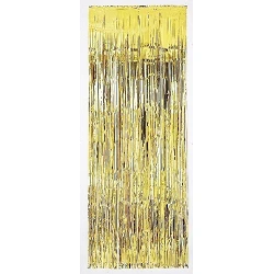 Comprar Decoracion Cortina Puerta Color Dorado ( 2,4m x 91 cm) en Masfiesta.es. Artículos de fiesta y decoración