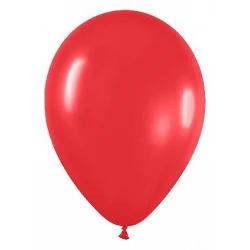 Globos Látex R9 Color Rojo Sólido de 22,5cm aprox (50 ud)