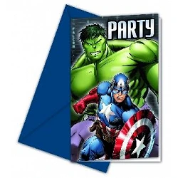 Comprar Invitaciones Los Vengadores Heroes (6) en Masfiesta.es. Artículos de fiesta y decoración