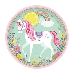 Comprar Platos Unicornio Magico de 23cm (8) en Masfiesta.es. Artículos de fiesta y decoración