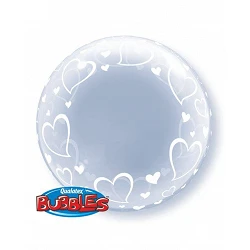 Globo Corazones Burbuja Bubble