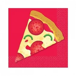 Comprar Servilletas Pizza Party 25x25cm (16) en Masfiesta.es. Artículos de fiesta y decoración