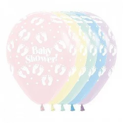 Globos latex Baby Shower colores pastel (12)