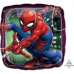 Comprar Globo Spiderman cuadrado de 45 cm arpox en Masfiesta.es. Artículos de fiesta y decoración