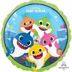 Comprar Globo foil Baby Shark de 45cm en Masfiesta.es. Artículos de fiesta y decoración