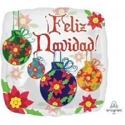 Comprar Globo "Feliz Navidad" bolas de 45cm en Masfiesta.es. Artículos de fiesta y decoración
