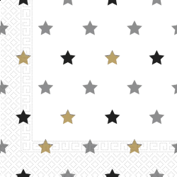 Comprar Servilletas Estrellas 33x33cm (20) en Masfiesta.es. Artículos de fiesta y decoración