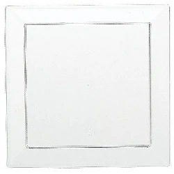 Platos de aperitivos cuadrados 12,7 cm (10) transparente